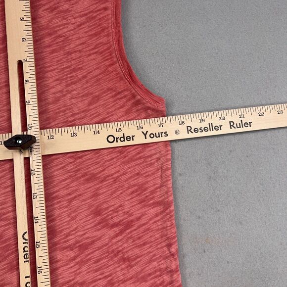 ATM Tank Womens Small Pink Red Heather Anthony Thomas Melillo Cotton Slub Jersey - Picture 10 of 13